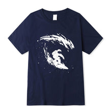Load image into Gallery viewer, Astronaut Surfing Stars T-Shirt
