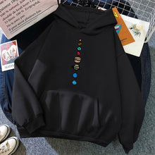 Load image into Gallery viewer, Nine Planets Solar System Vintage Pullover Hoodie
