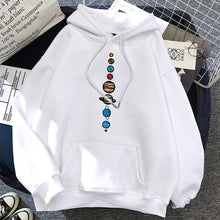 Load image into Gallery viewer, Nine Planets Solar System Vintage Pullover Hoodie
