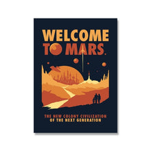 Load image into Gallery viewer, Modern Space Travel Canvas Wall Art
