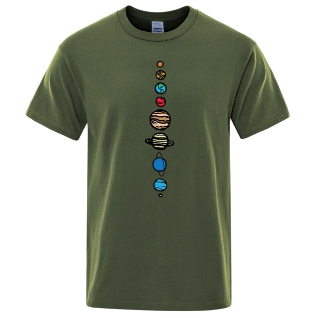 Nine Planets Solar System Vintage T-Shirt