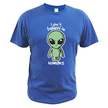 Load image into Gallery viewer, Alien I Don&#39;t Believe In Humans T-Shirt
