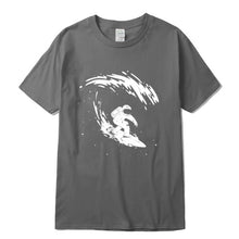Load image into Gallery viewer, Astronaut Surfing Stars T-Shirt
