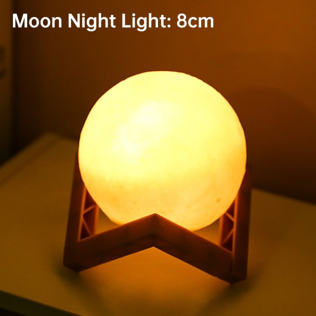 LED 3D Printed Moon Lamp