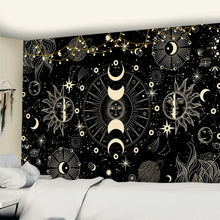 Load image into Gallery viewer, Sun and Moon Starry Sky Tapestry
