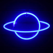 Load image into Gallery viewer, LED Neon Planet Wall Art
