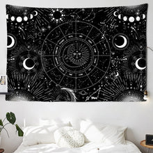Load image into Gallery viewer, Sun and Moon Starry Sky Tapestry
