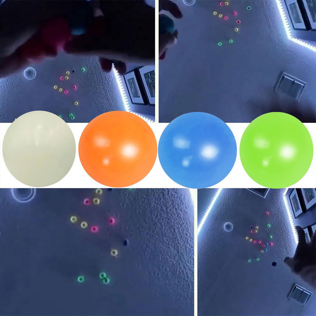 Glowing and Sticky Stress Relief Balls