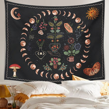Load image into Gallery viewer, Moon Phase Tapestry Wall Decoration
