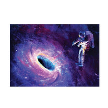 Load image into Gallery viewer, Astronaut In Galaxy Black Hole Canvas Painting
